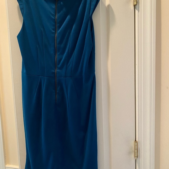 Peacock Blue Knit Dress - Picture 4 of 7